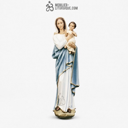 Statue Vierge &agrave; l\'enfant D&eacute;cor&eacute;e