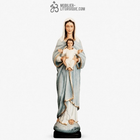 Statue Vierge &agrave; l\'enfant D&eacute;cor&eacute;e