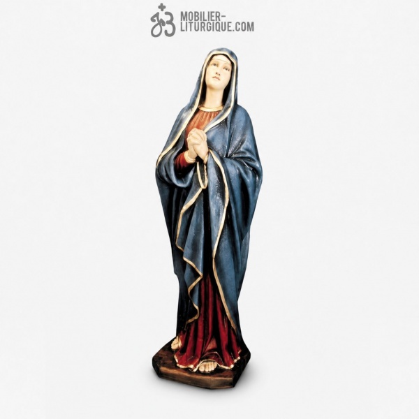 Statue Vierge Adorant D�cor�e
