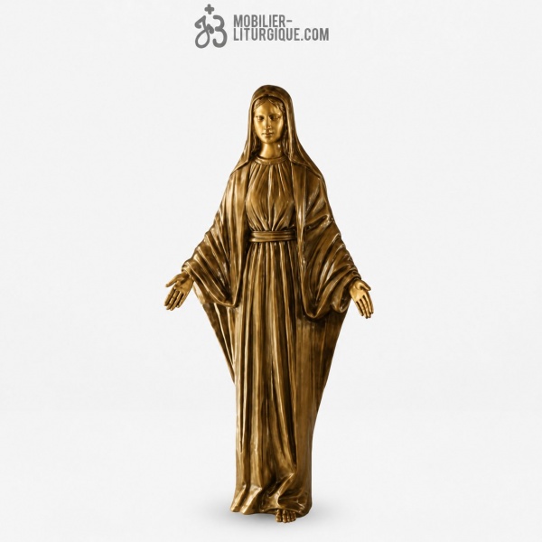 Statue Vierge de Fatima Bronze