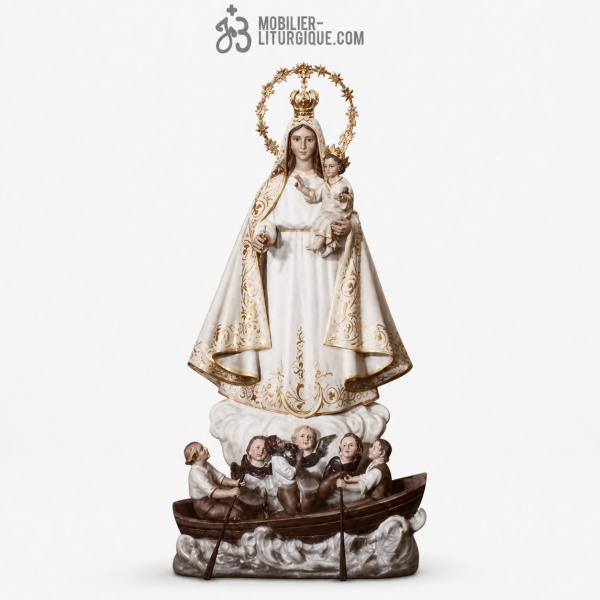 Statue Vierge de la Charit� Polychrome