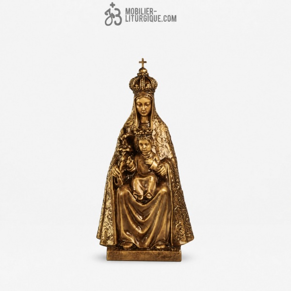 Statue Vierge de Tindari avec l\'enfant J�sus Bronze