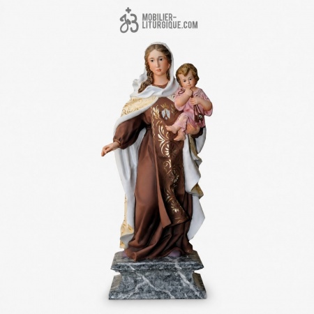 Statue Vierge du Carmel Polychrome