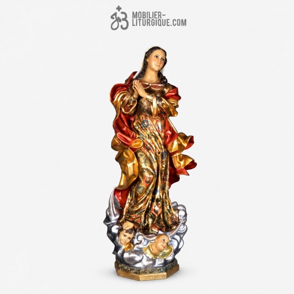Statue Vierge Immacul�e Conception Polychrome