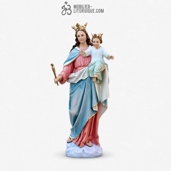 Statue Vierge Marie Auxiliatrice et l\'enfant