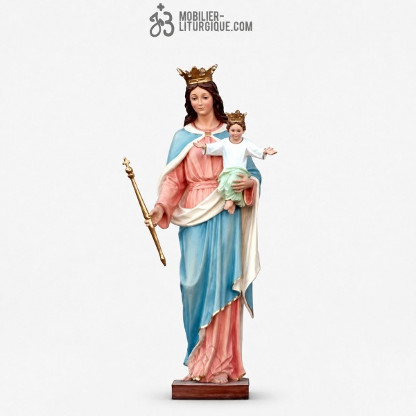 Statue Vierge Marie Auxiliatrice Polychrome