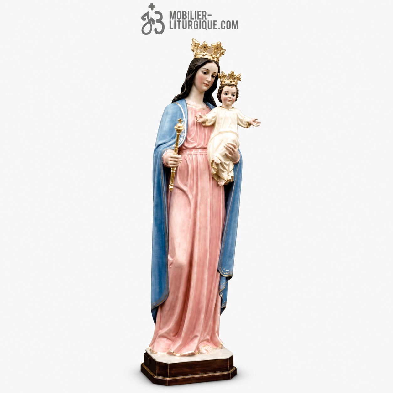 Statue Vierge Marie Auxiliatrice Polychrome