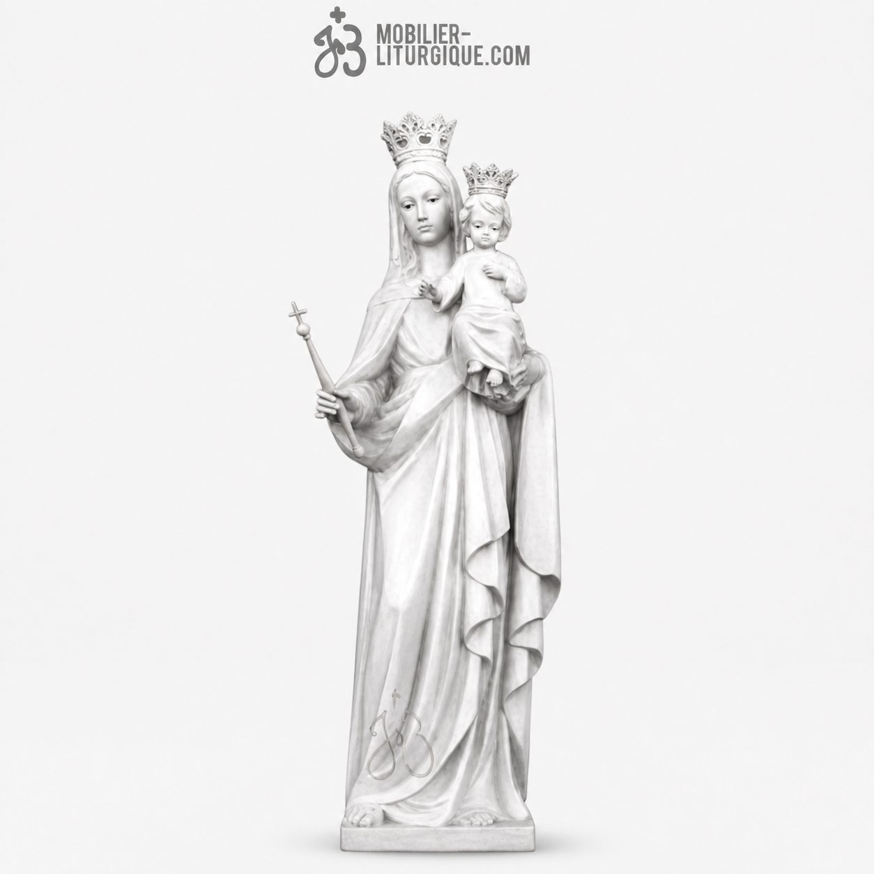 Statue Vierge Marie Auxiliatrice Polychrome