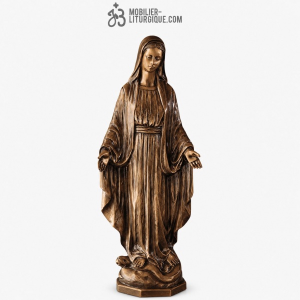 Statue Vierge Marie Bronze