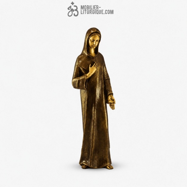 Statue Vierge Marie Bronze