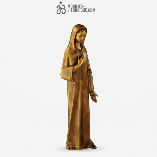 Statue Vierge Marie Bronze