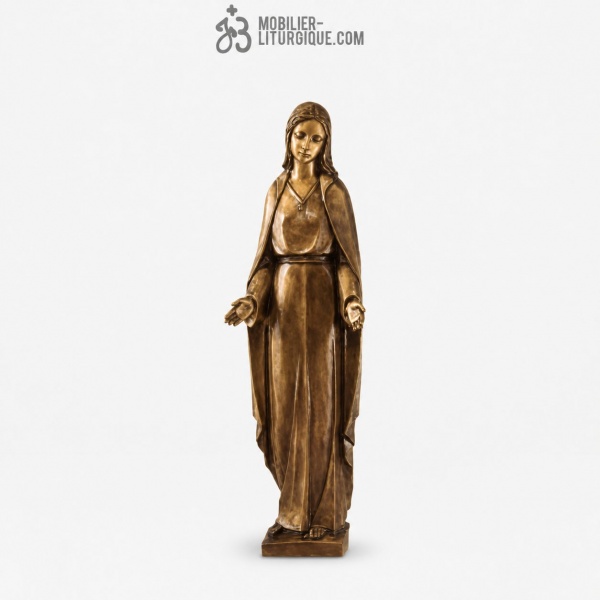 Statue Vierge Marie Bronze