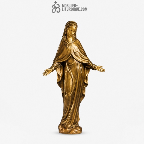 Statue Vierge Marie Bronze