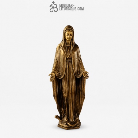 Statue Vierge Marie Bronze
