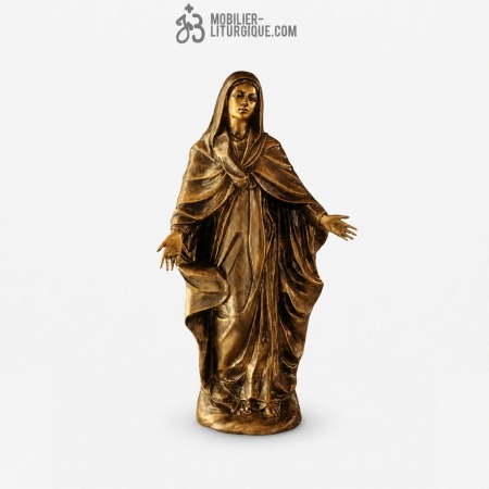 Statue Vierge Marie Bronze