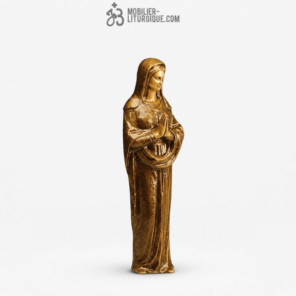 Statue Vierge Marie Bronze