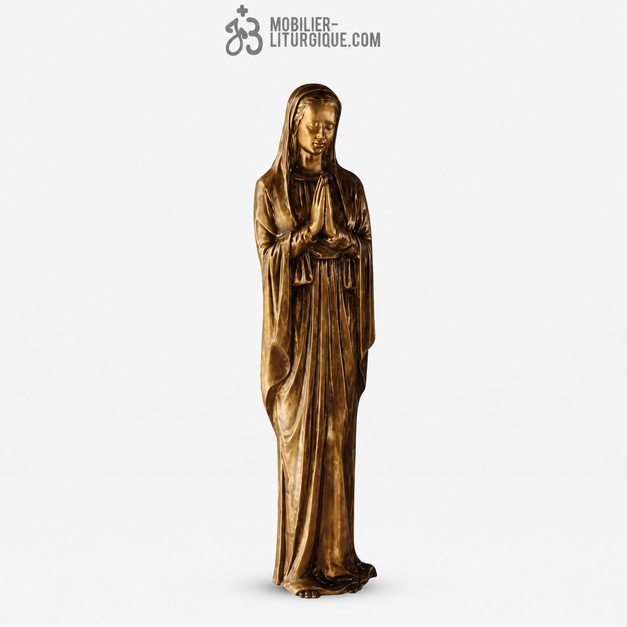 Statue Vierge Marie Bronze