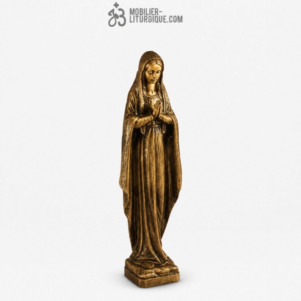 Statue Vierge Marie Bronze