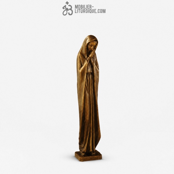 Statue Vierge Marie Bronze