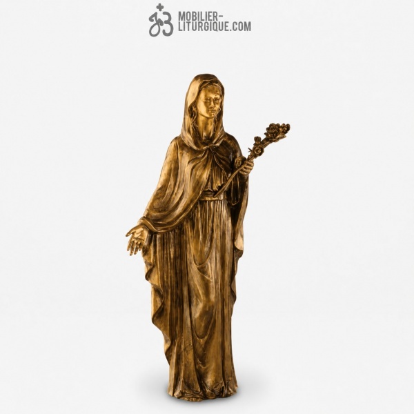 Statue Vierge Marie Bronze