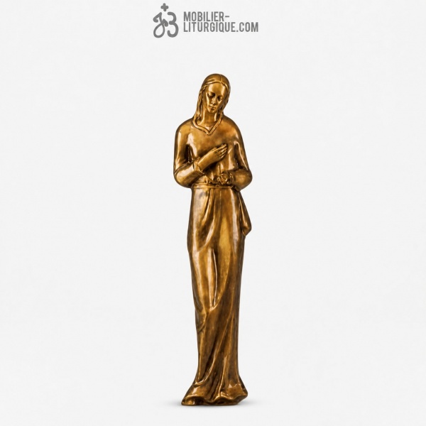 Statue Vierge Marie Bronze
