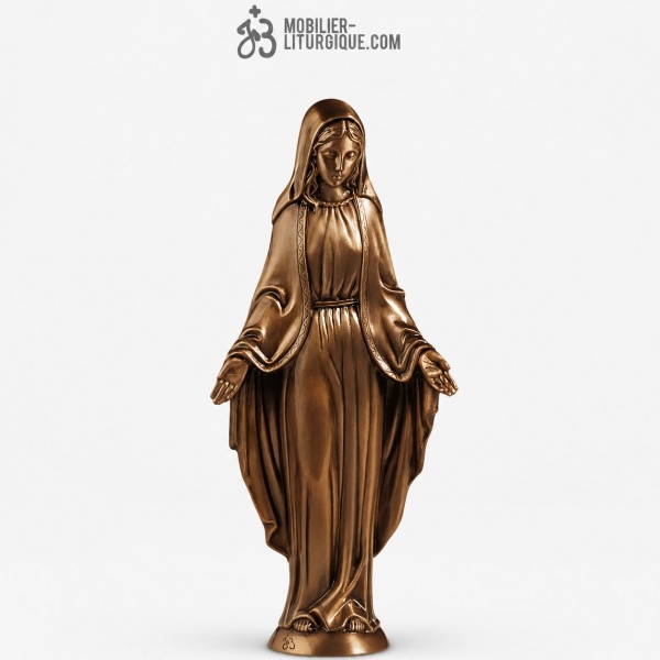 Statue Vierge Marie Bronze