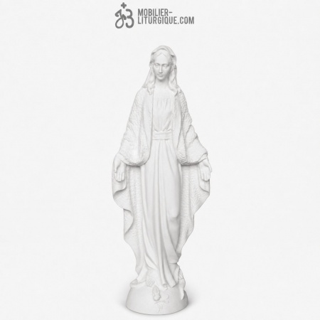 Statue Vierge Miraculeuse, en marbre blanc 45-75cm