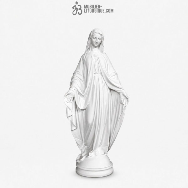 Statue Vierge Miraculeuse, en marbre reconstitu�,60 cm