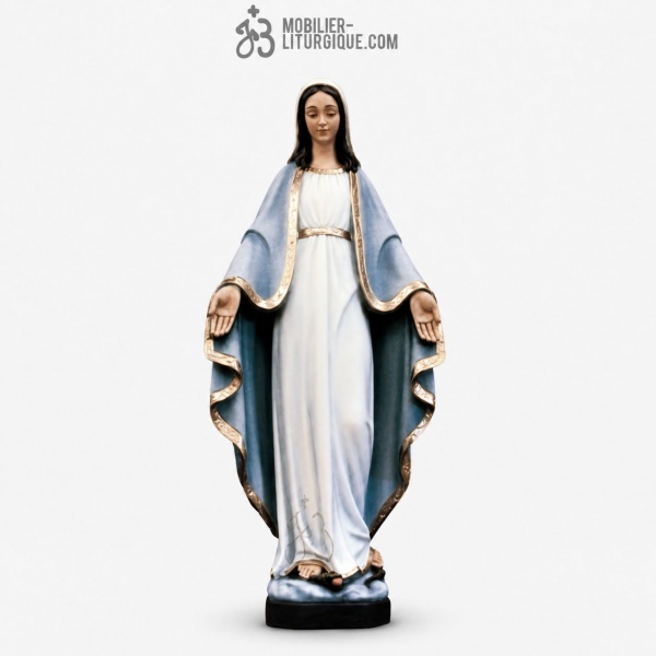 Statue Vierge Miraculeuse D�cor�e
