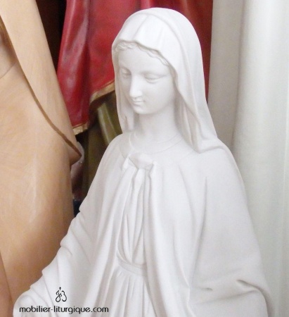 Statue Vierge miraculeuse en marbre