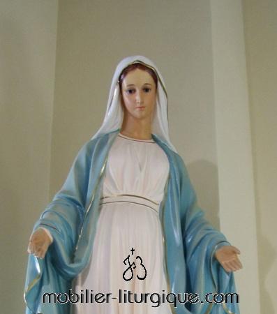 Statue Vierge Miraculeuse Polychrome