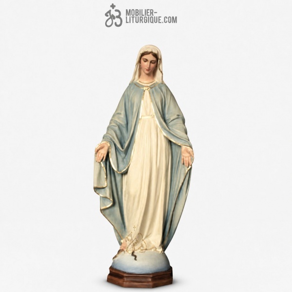 Statue Vierge Miraculeuse Polychrome