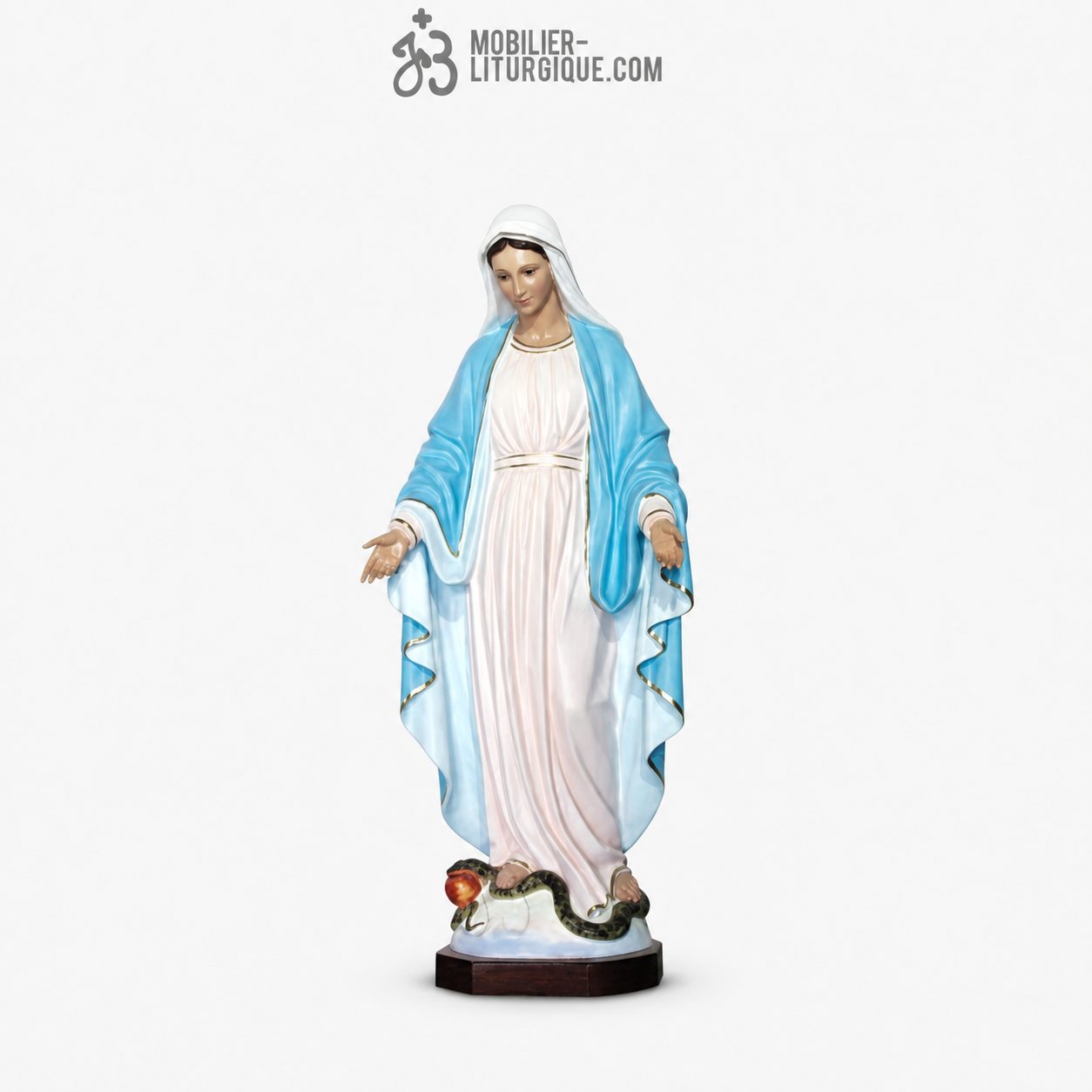 Statue Vierge Miraculeuse Polychrome