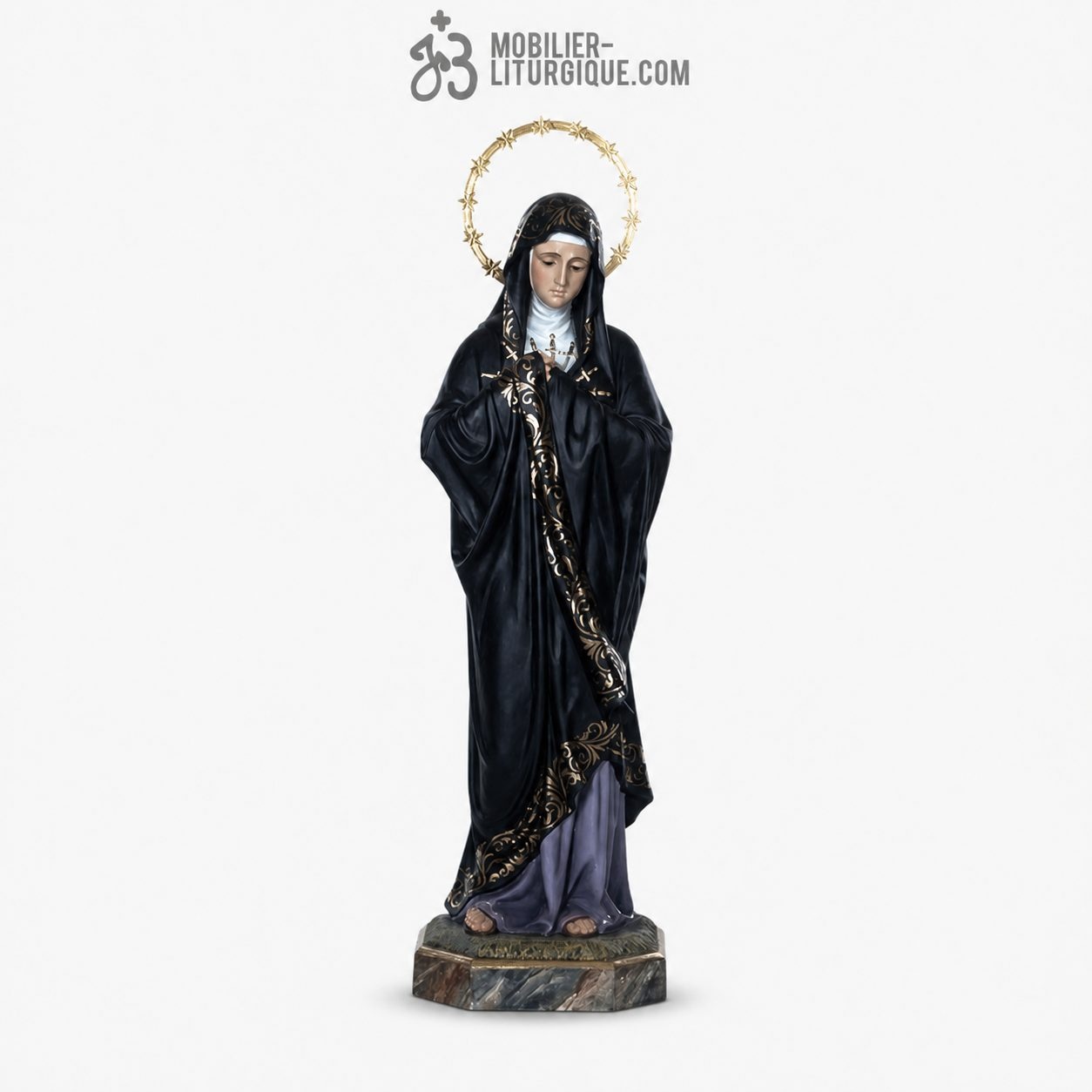 Statue Vierge Polychrome