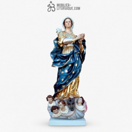 Statue Vierge Polychrome
