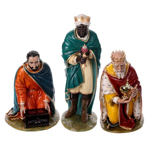 Statues Rois Mages D&eacute;cor&eacute;es