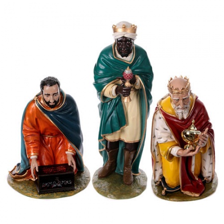 Statues Rois Mages D&eacute;cor&eacute;es