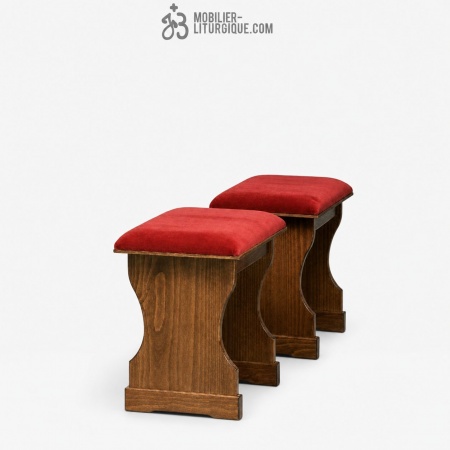 Tabouret  assise garni